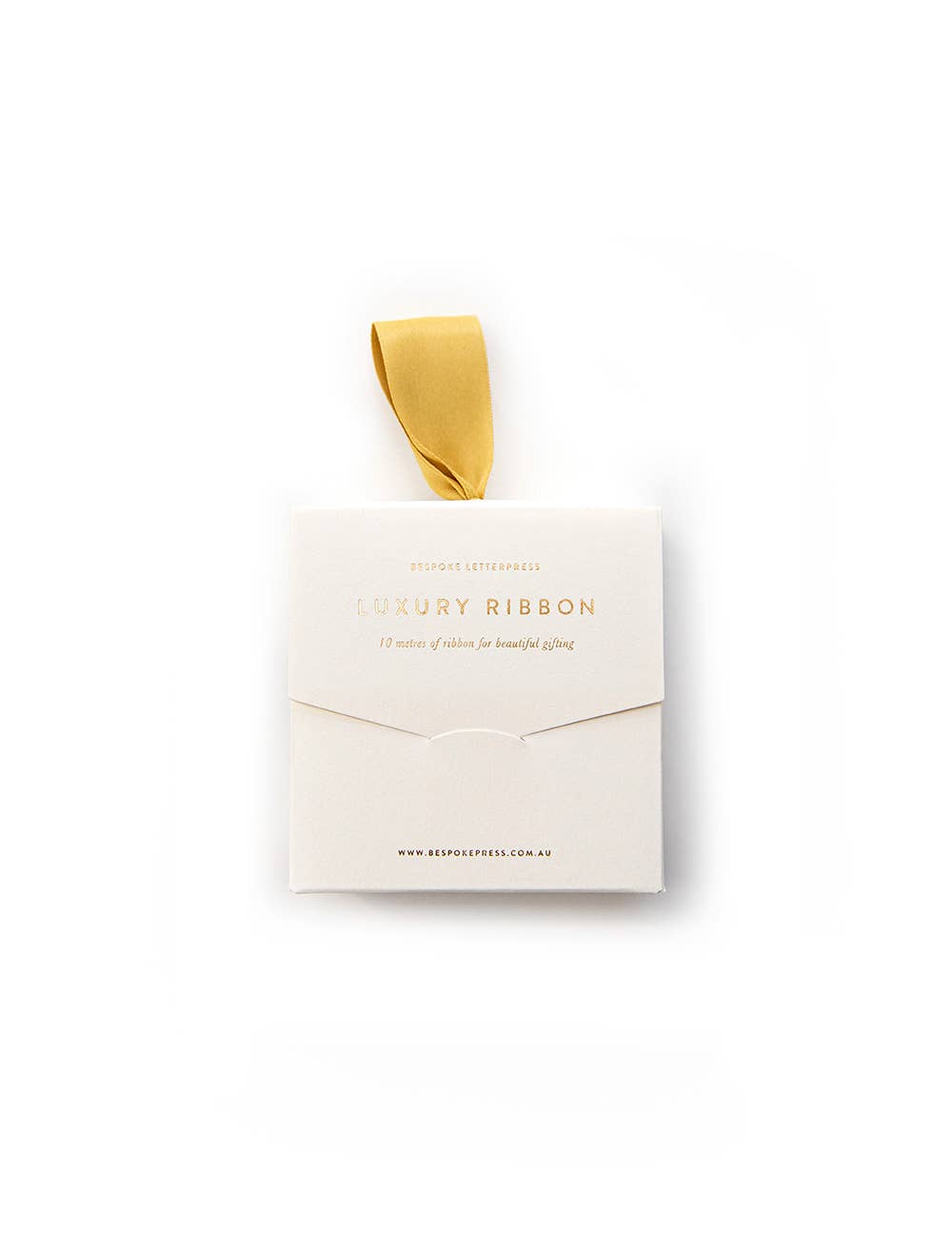 Bespoke Letterpress - Mustard Luxury Satin Ribbon