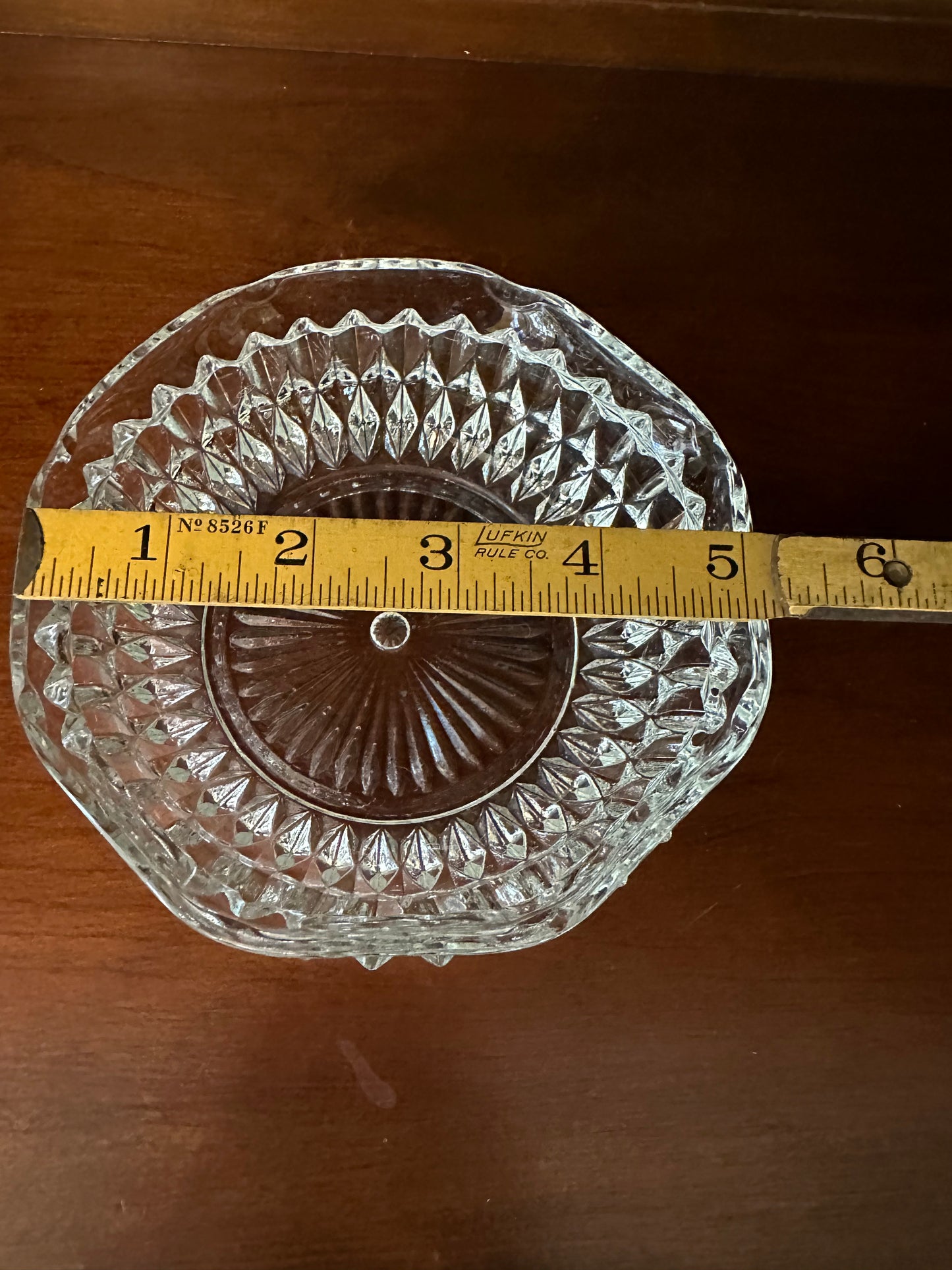 Vintage Indiana Glass Diamond Point Bowl
