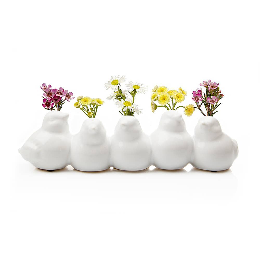 Sisken Bird Flower Vase