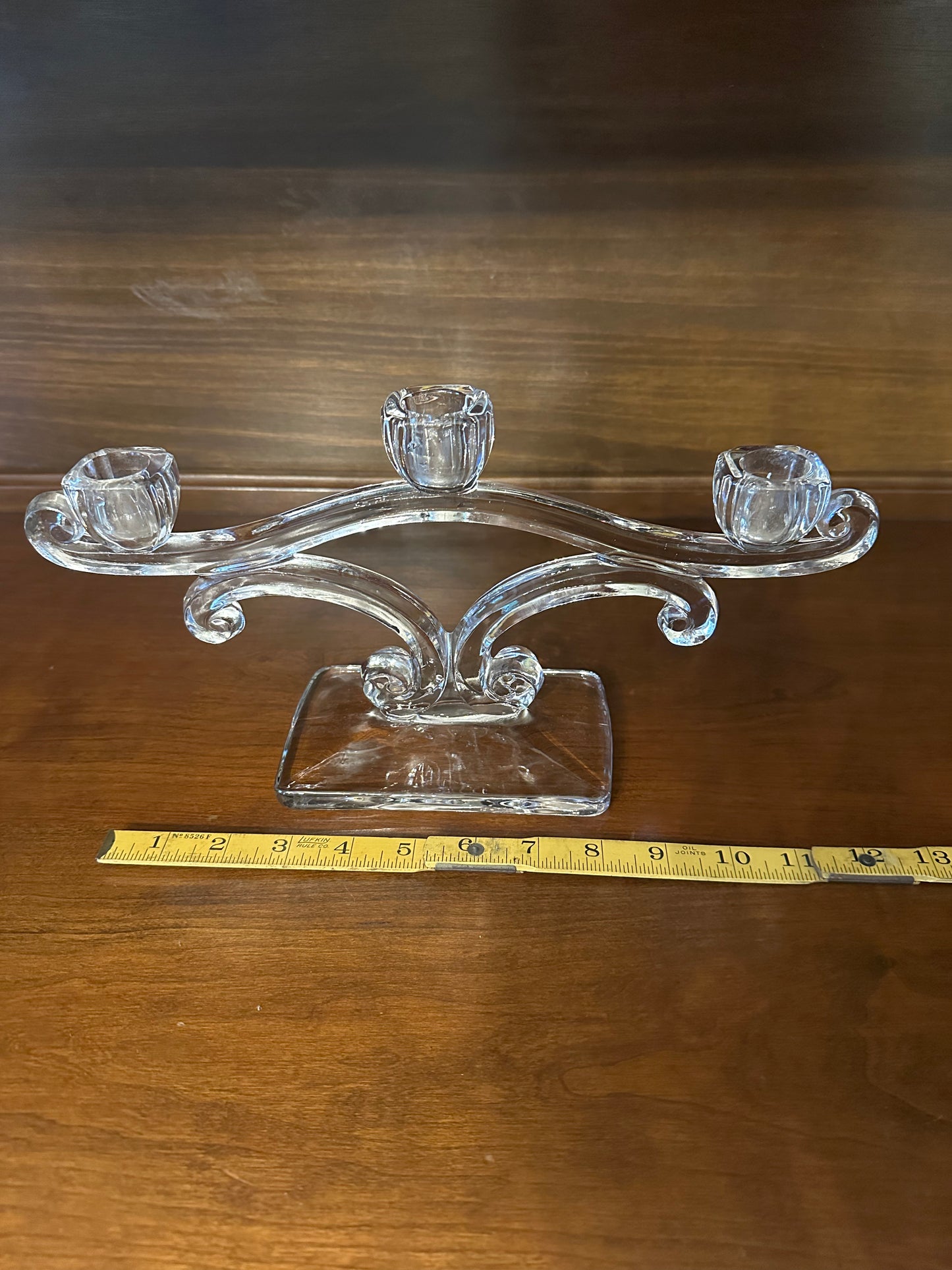 Vintage Martinsville Viking Glass Candelabra