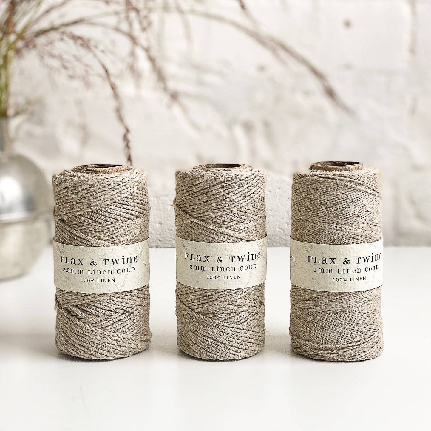 Flax & Twine Linen Cord: 2mm