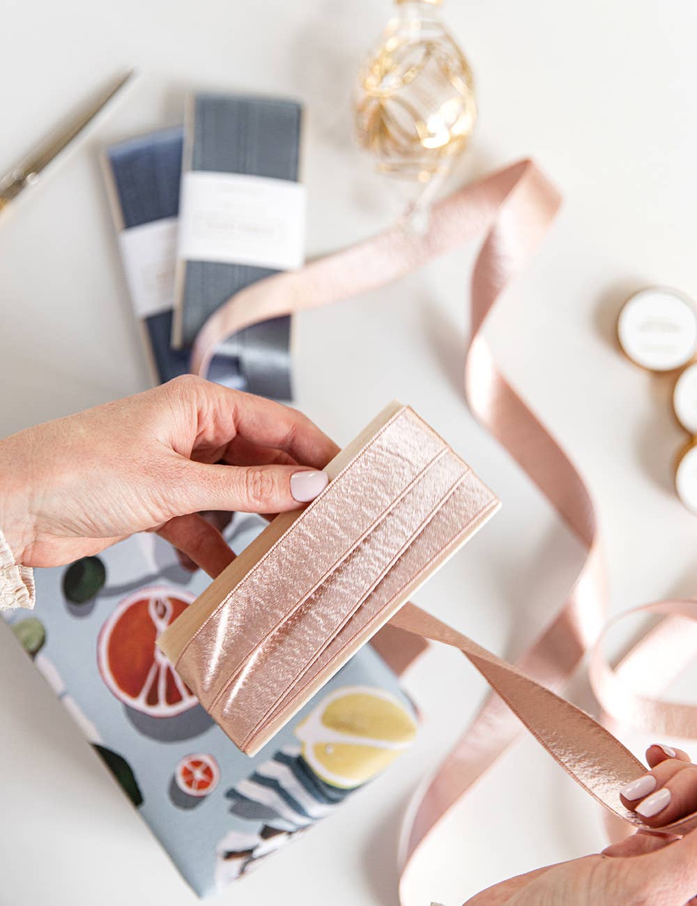 Bespoke Letterpress - Orchid Pink Velvet Ribbon