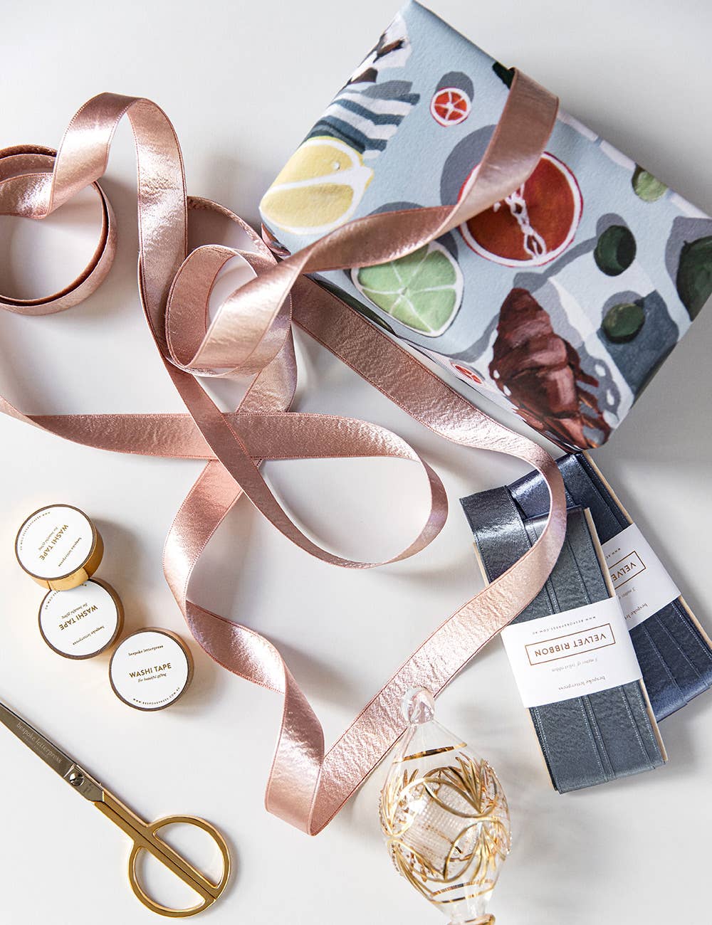 Bespoke Letterpress - Orchid Pink Velvet Ribbon