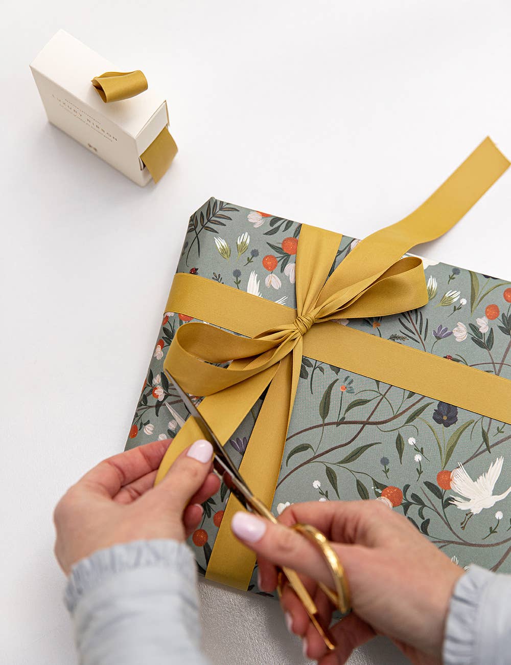 Bespoke Letterpress - Mustard Luxury Satin Ribbon