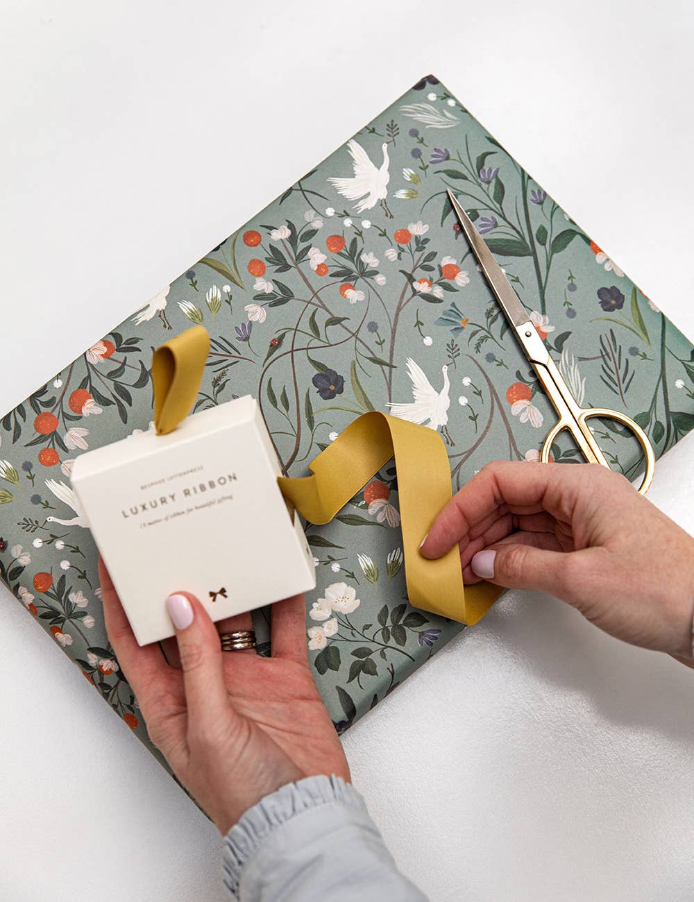 Bespoke Letterpress - Mustard Luxury Satin Ribbon