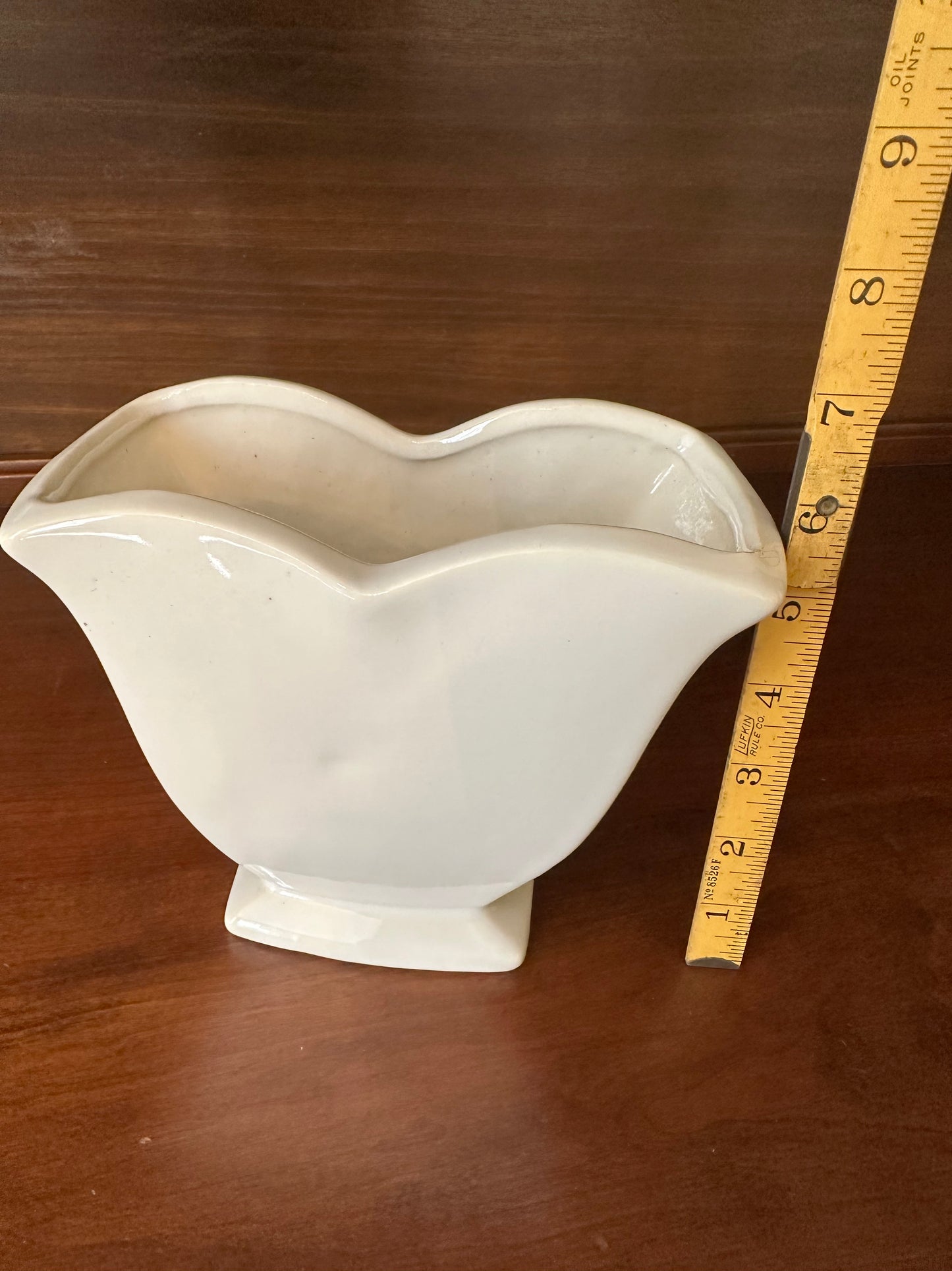 McCoy White Tulip Vase