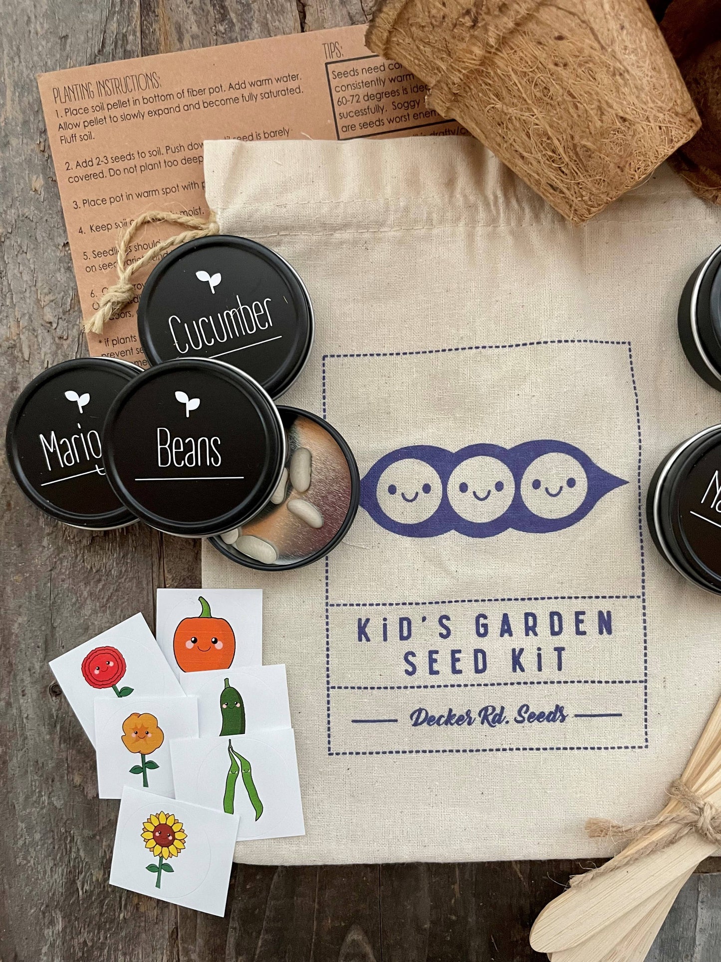 Decker Rd. Seeds - Kid's Garden Seed Kit