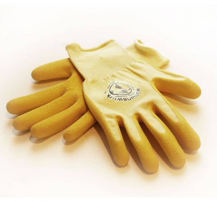 Womanswork - Women's Weeder Garden Gloves: Yellow / Medium