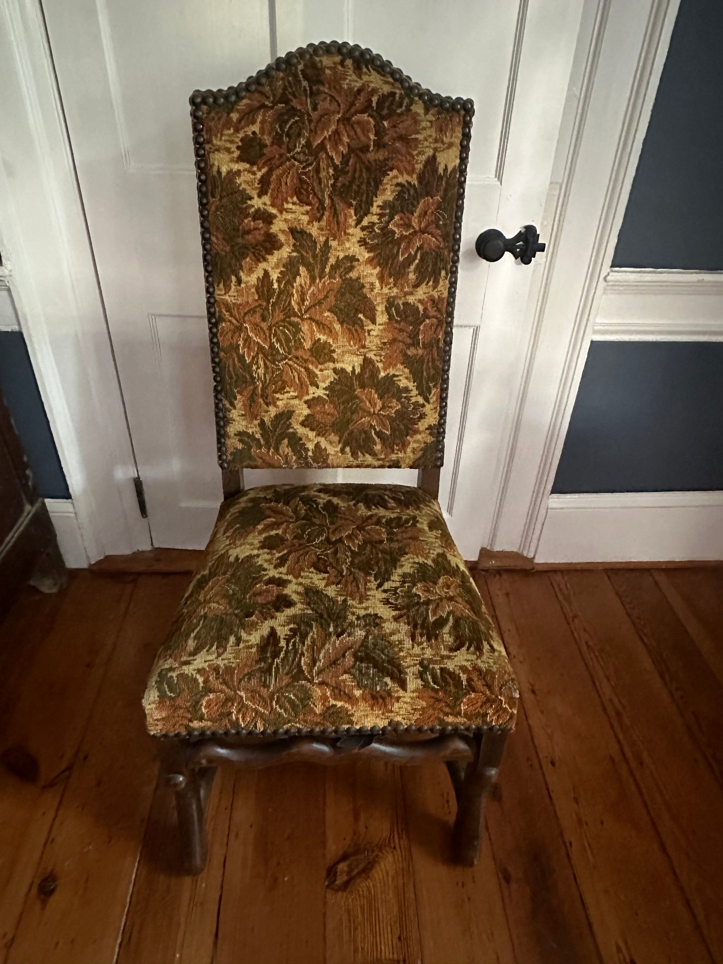 Set of Six French Louis XIII Style Dining Chairs