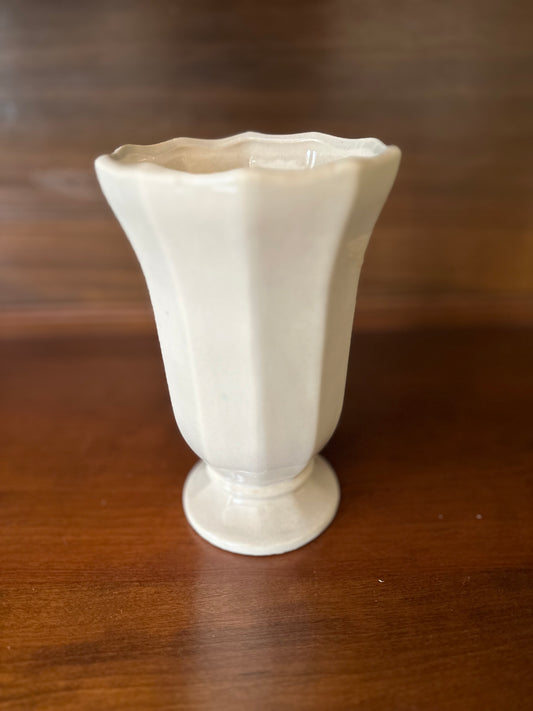 Glossy White McCoy Vase