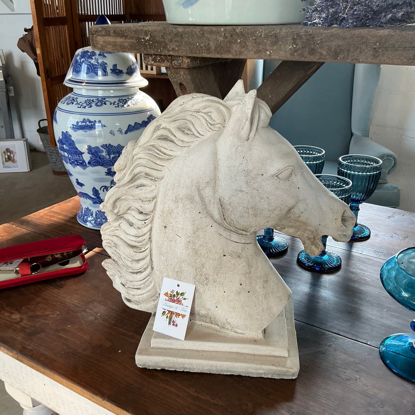 Spanish Horse Head Statue - Circa 1700