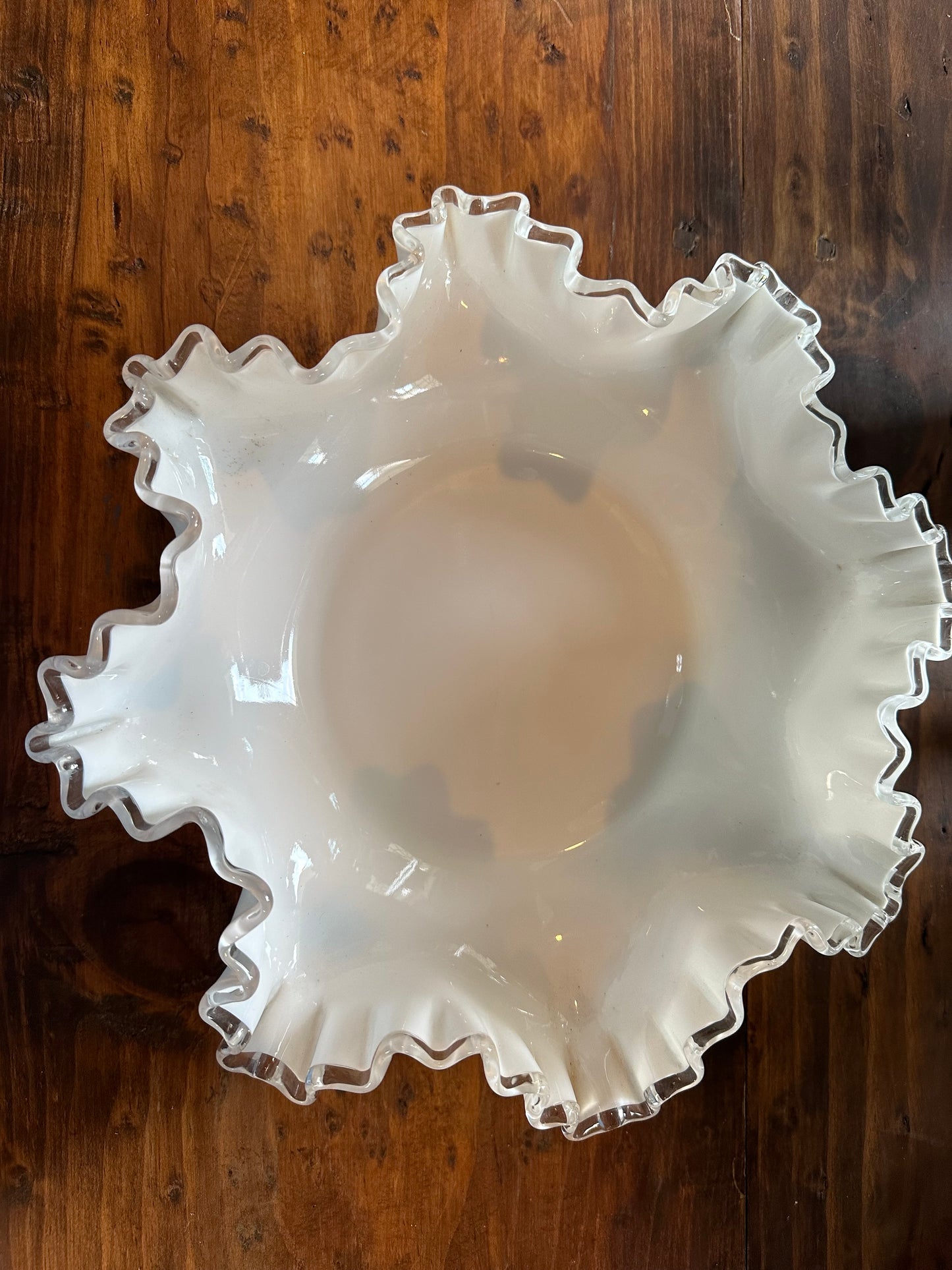 Fenton Silvercrest Ruffled Bowl