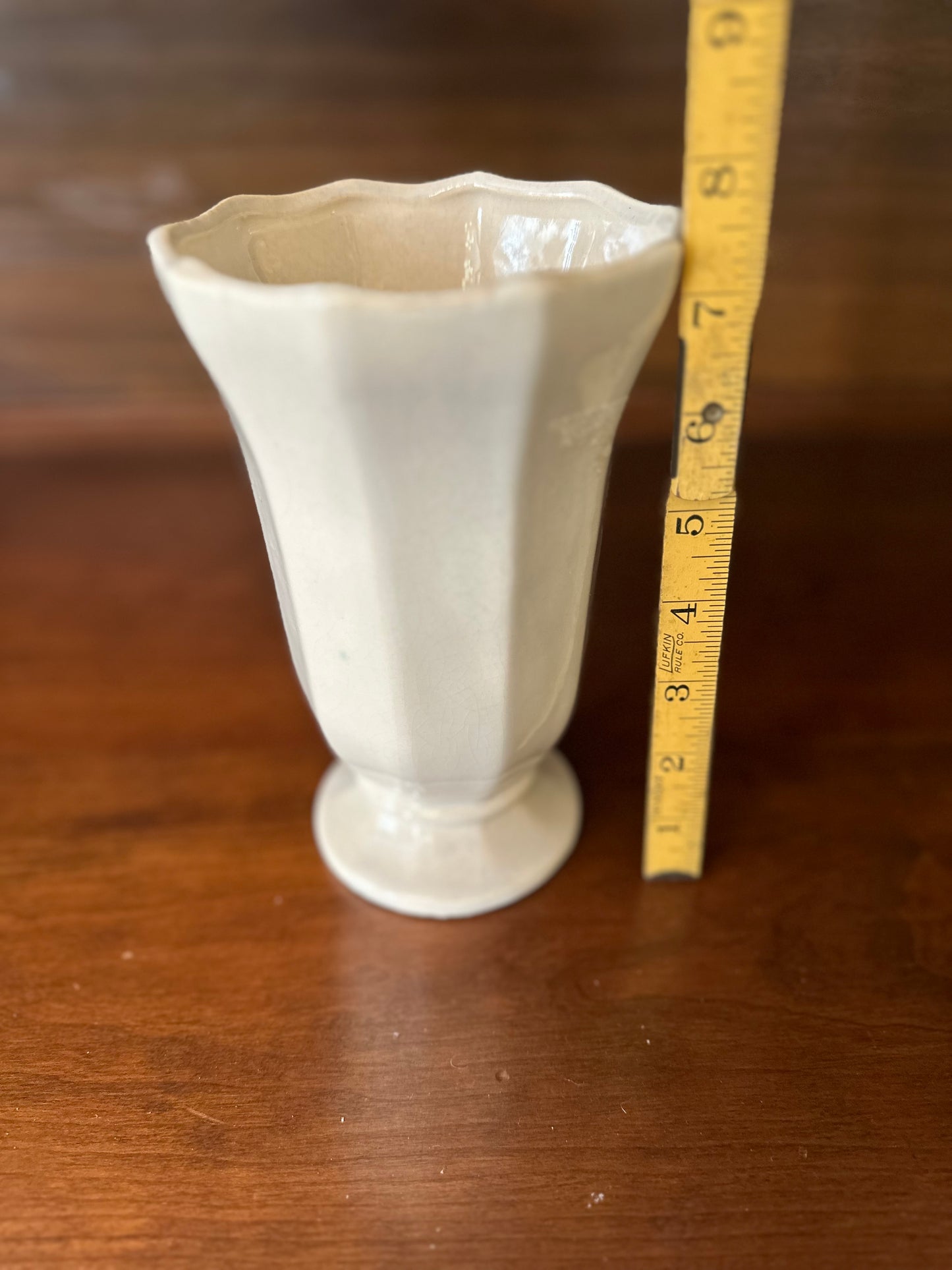 Glossy White McCoy Vase