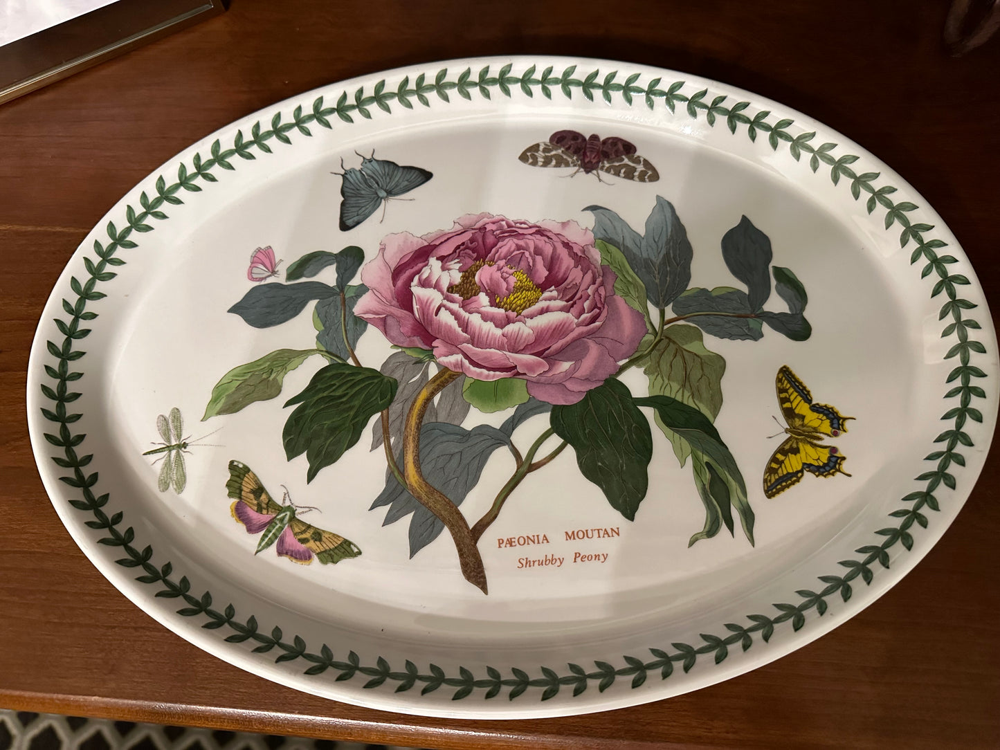 Portmeirion Botanical Garden - Shrubby Peony Oval Serving Platter