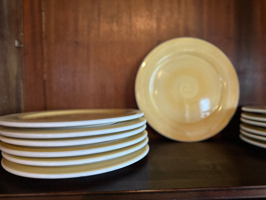 Yellow Ceramic Charger Plate