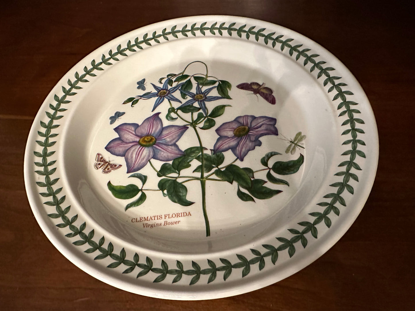 Portmeirion Botanical Garden - Clematis Florida Plate