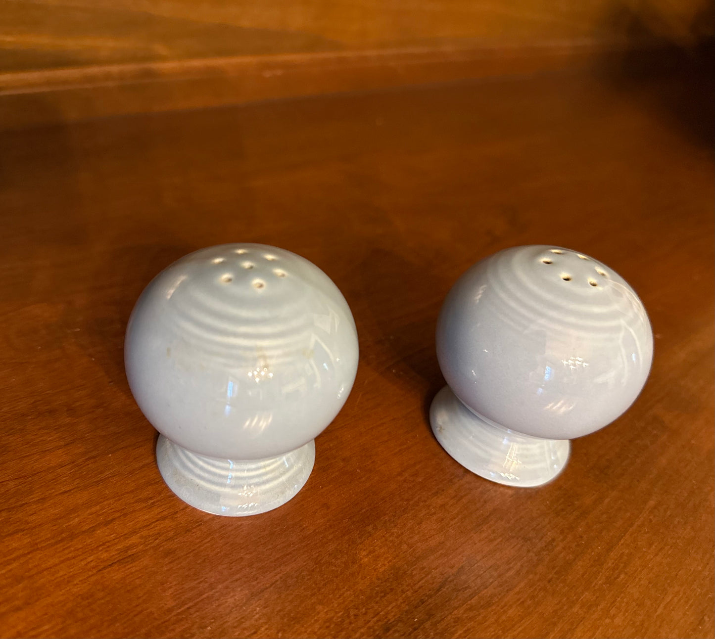 Periwinkle Blue Fiesta Salt and Pepper Shakers - Discontinued