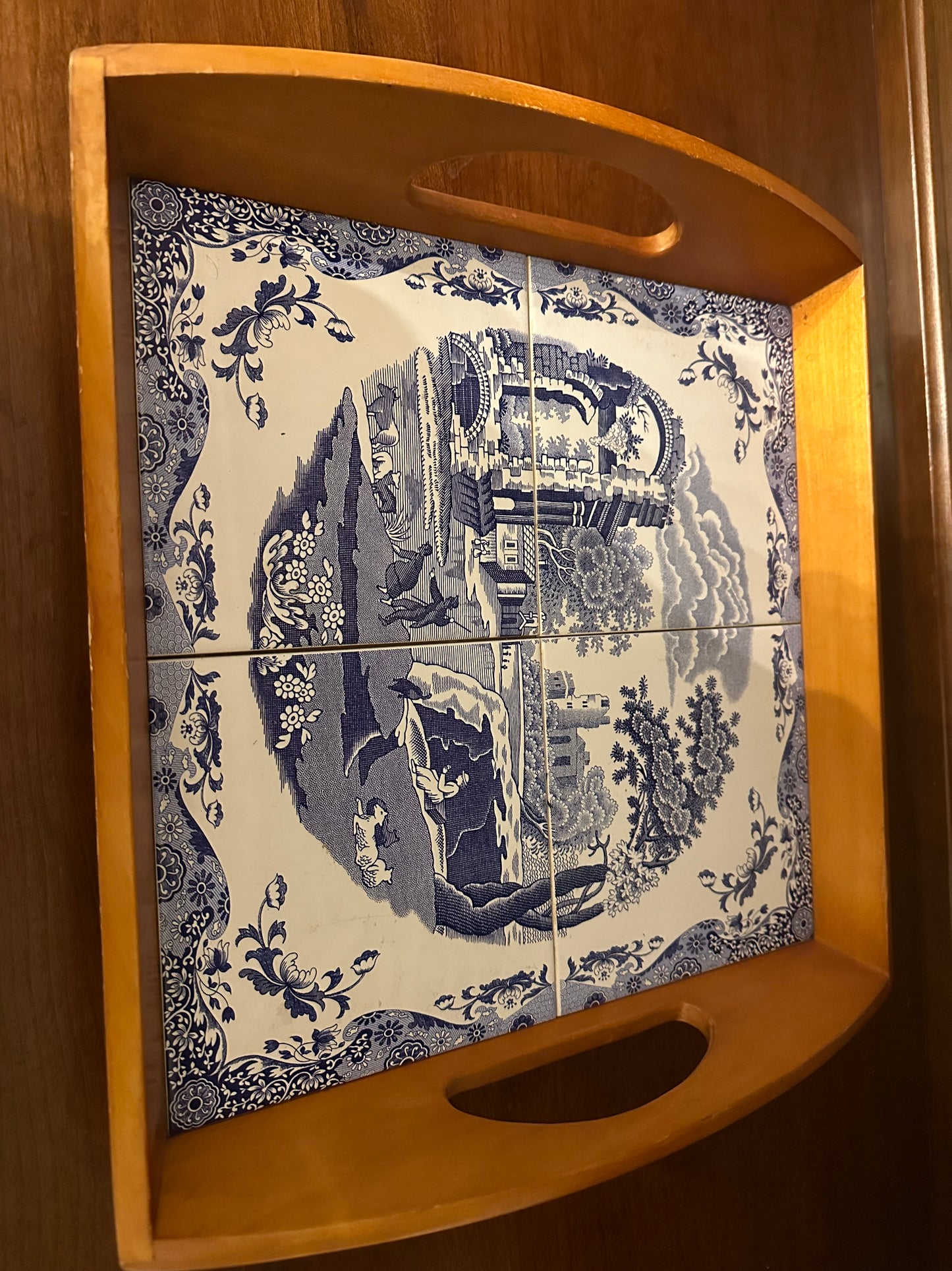 Spode Blue and White Tray