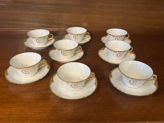 Eight-piece Vintage Haviland Tea Set