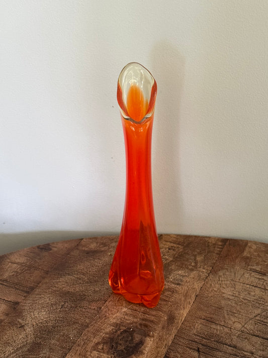 MCM Viking Glass Epic Persimmon Swung Vase