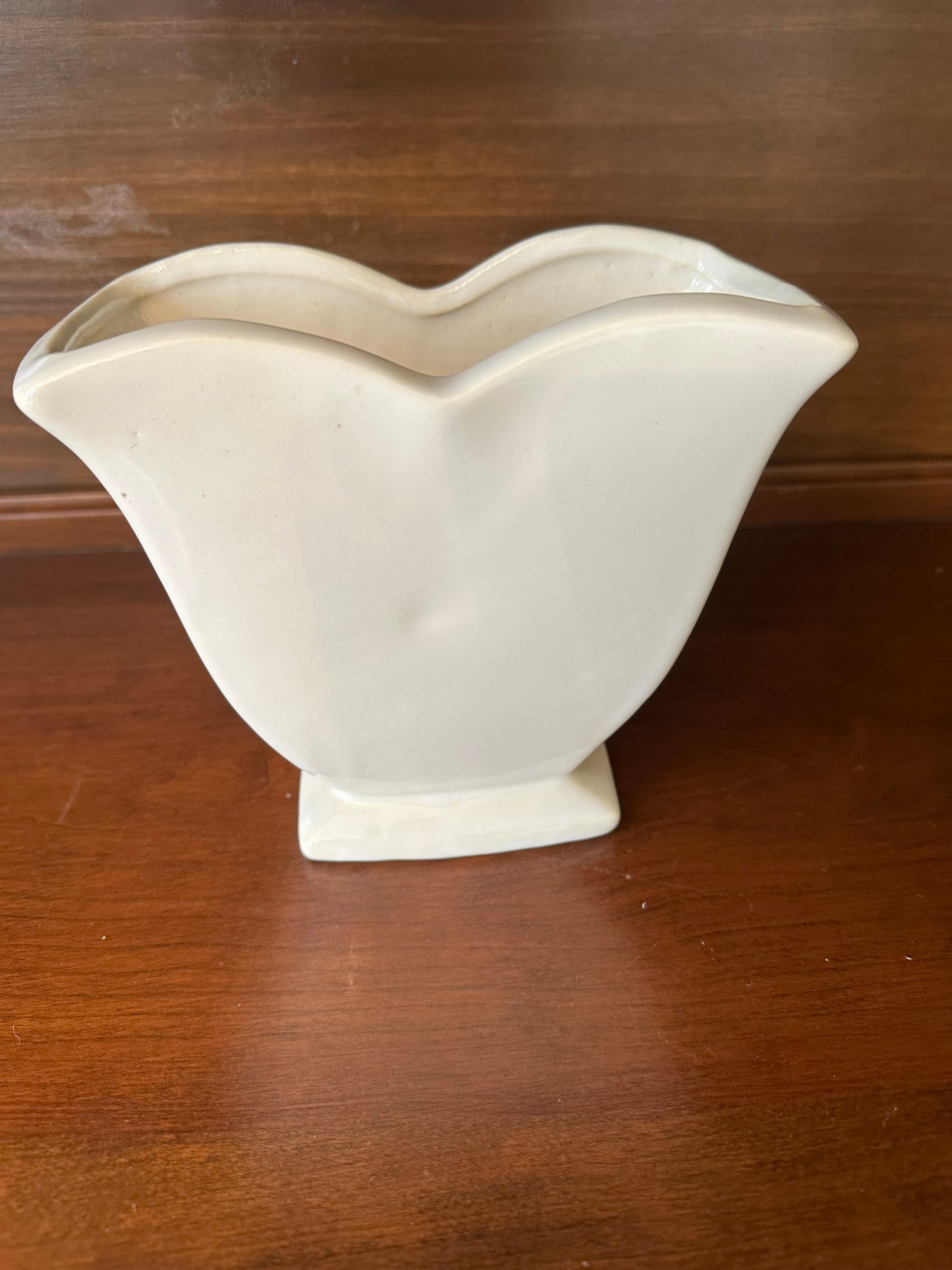 McCoy White Tulip Vase