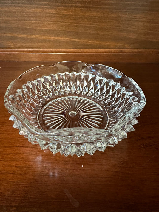 Vintage Indiana Glass Diamond Point Bowl