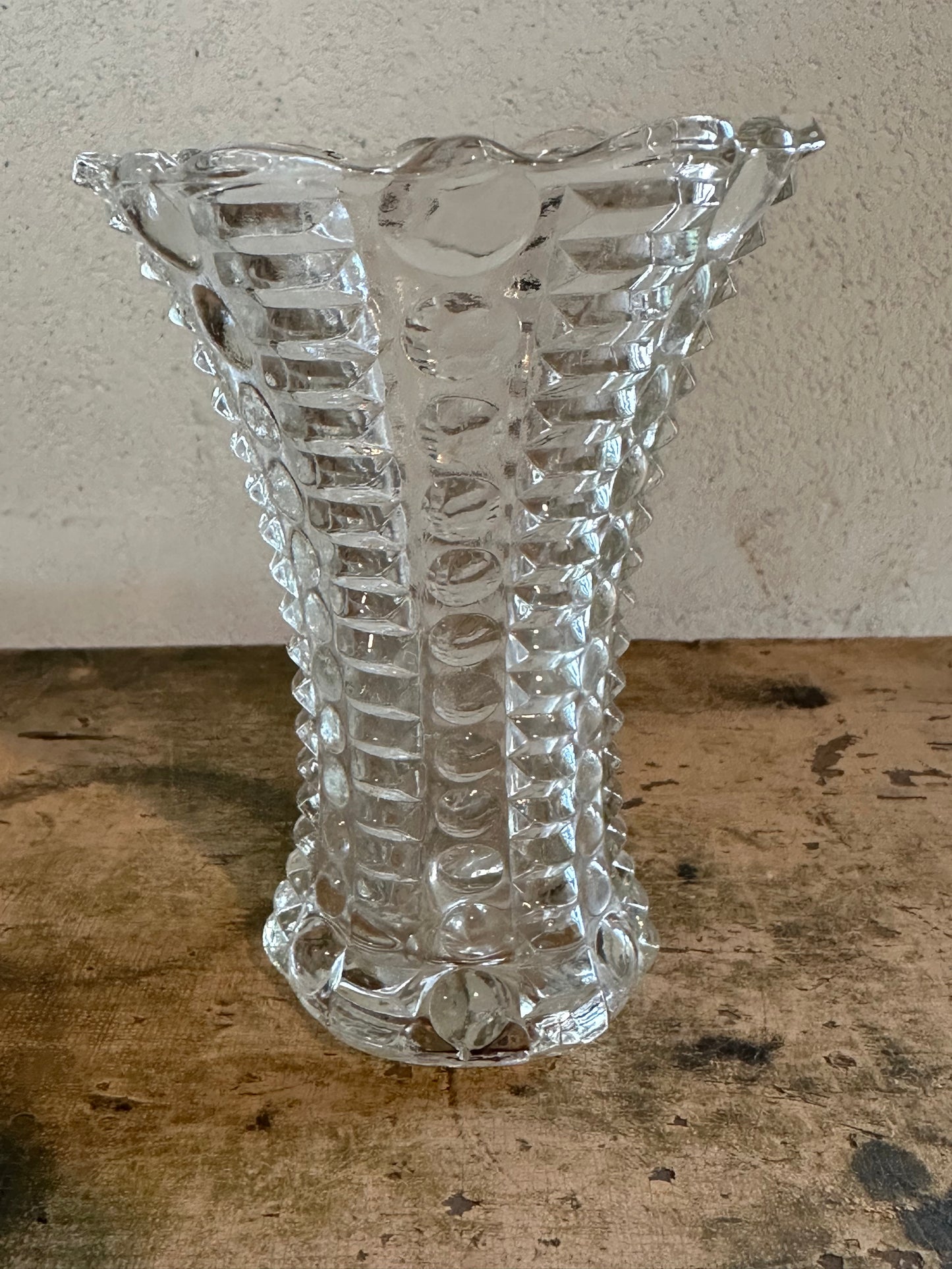 Petite Vintage Anchor Hocking Glass Vase