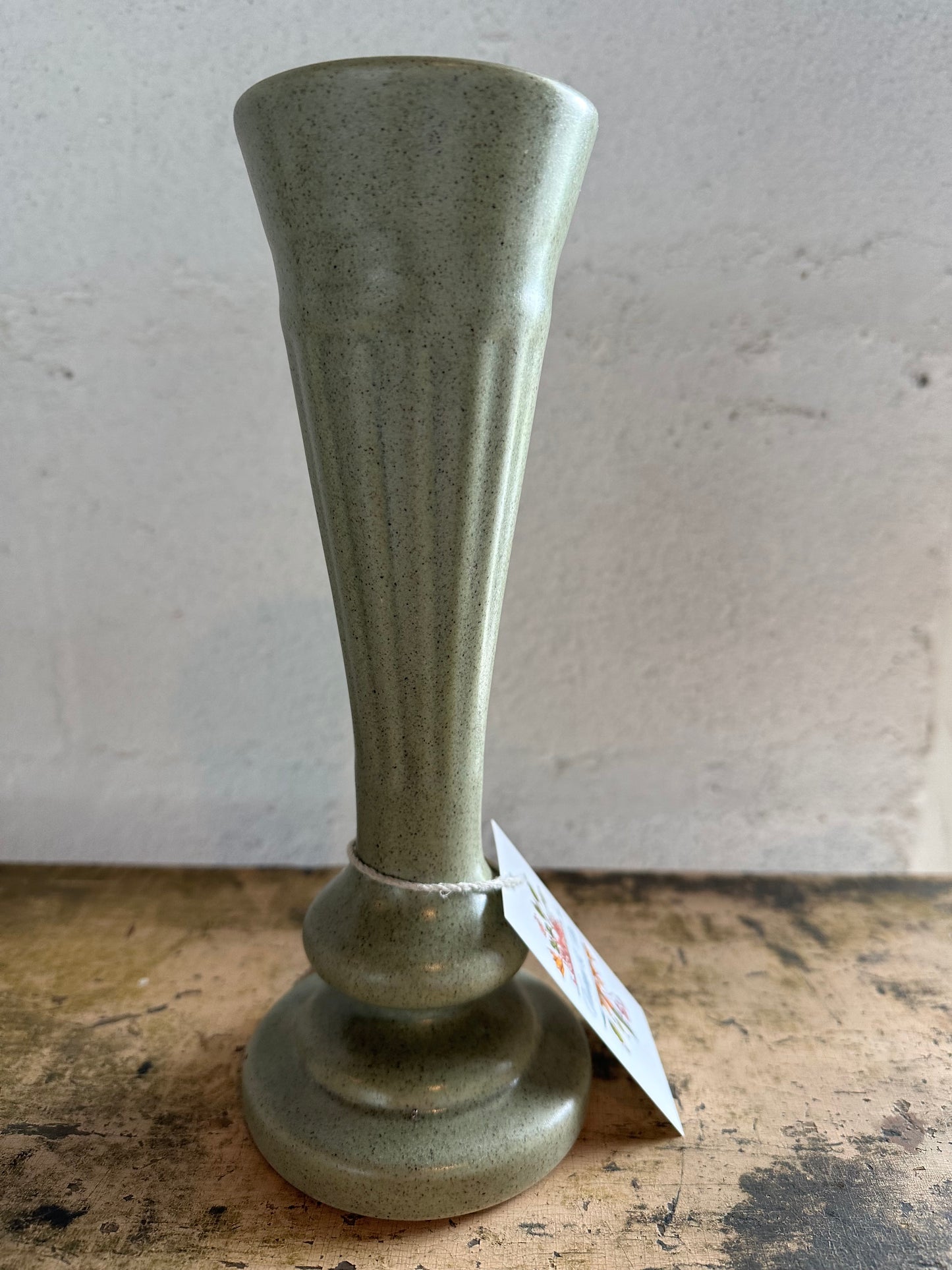 Vintage Haeger Sage Green Vase