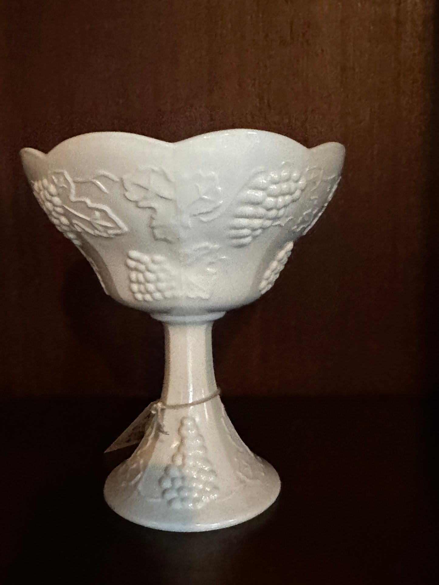 Vintage 1970’s Milk Glass Compote by Indiana Glass