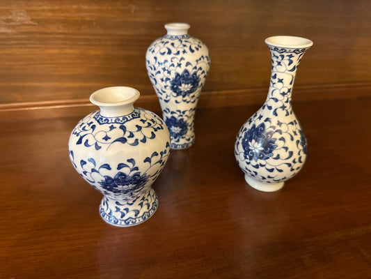 Chinoiserie Bud Vases