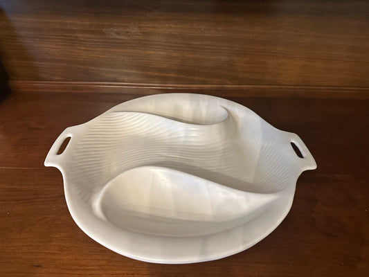 Rare Vintage Florence Ceramics California Pottery Chip and Dip Server