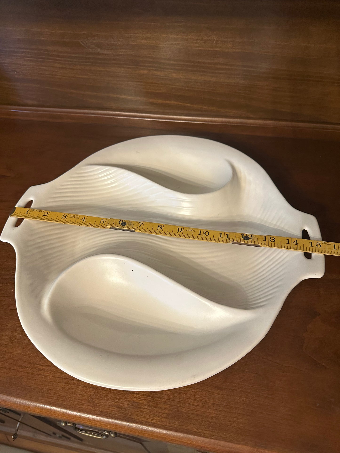 Rare Vintage Florence Ceramics California Pottery Chip and Dip Server