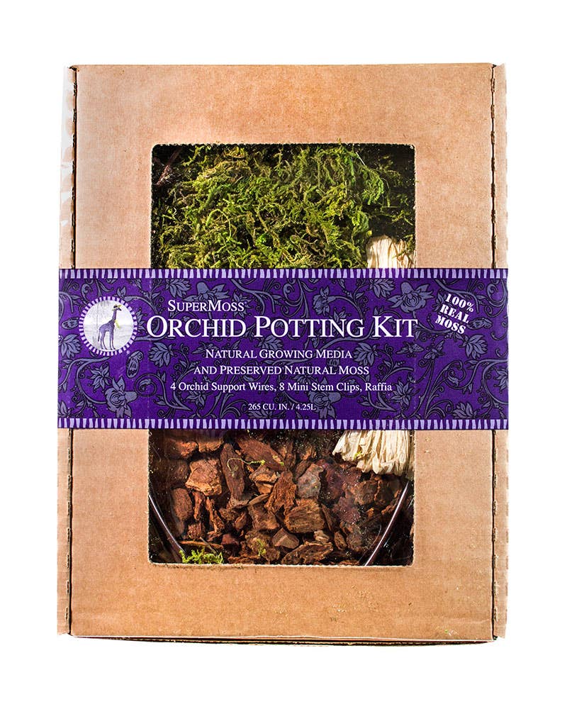 Orchid Potting Kit, Mountain Moss Preserved