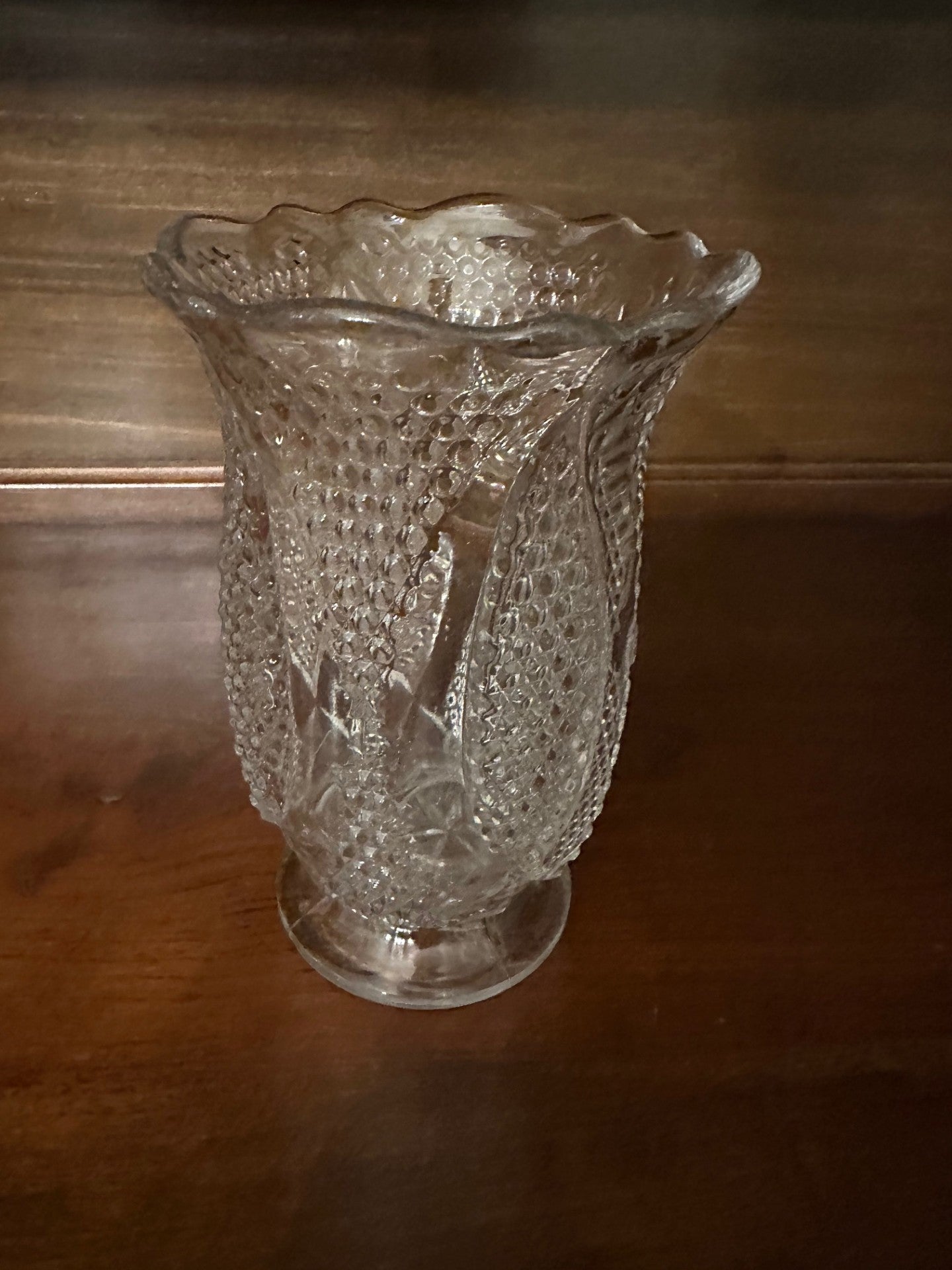 Westmoreland High Hob Pattern Celery Vase - Circa 1911